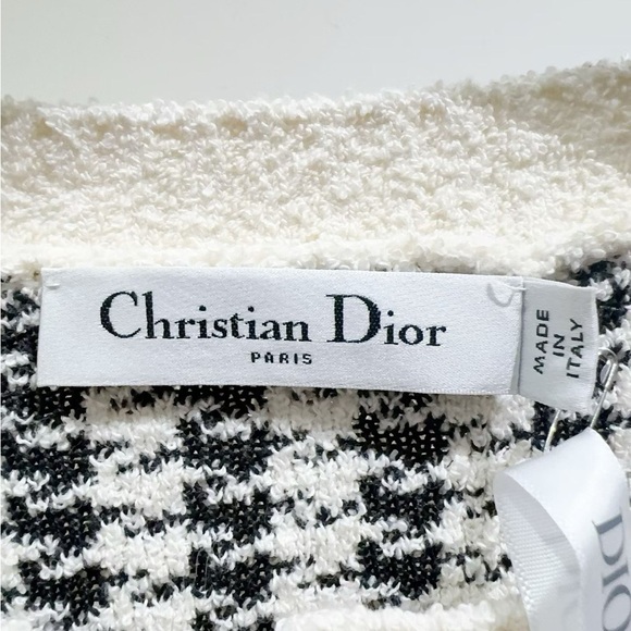Dior Black and White Houndstooth Cardigan - Picture 3 of 6